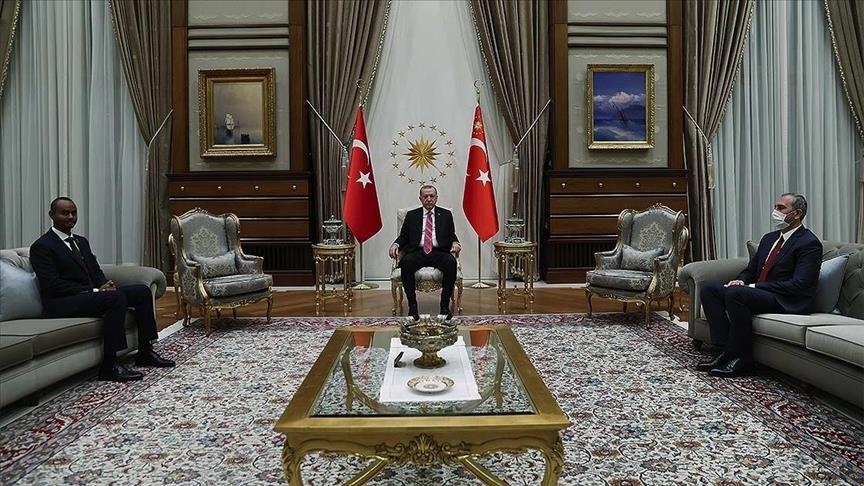 الرئيس أردوغان يستقبل وزير العدل الصومالي