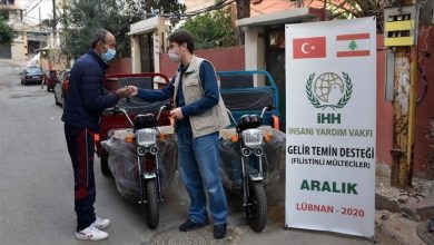 لبنان.. توزيع مساعدات تركية على لاجئين فلسطينيين