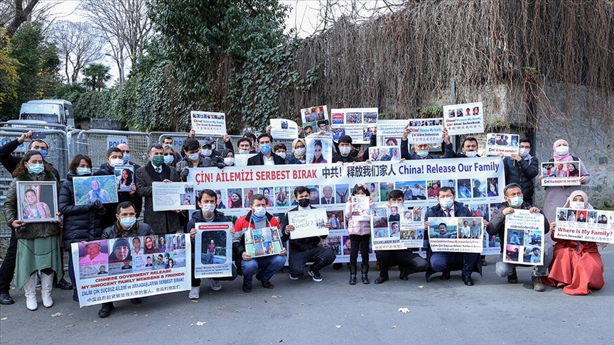 وقفة احتجاجية أمام القنصلية الصينية في اسطنبول