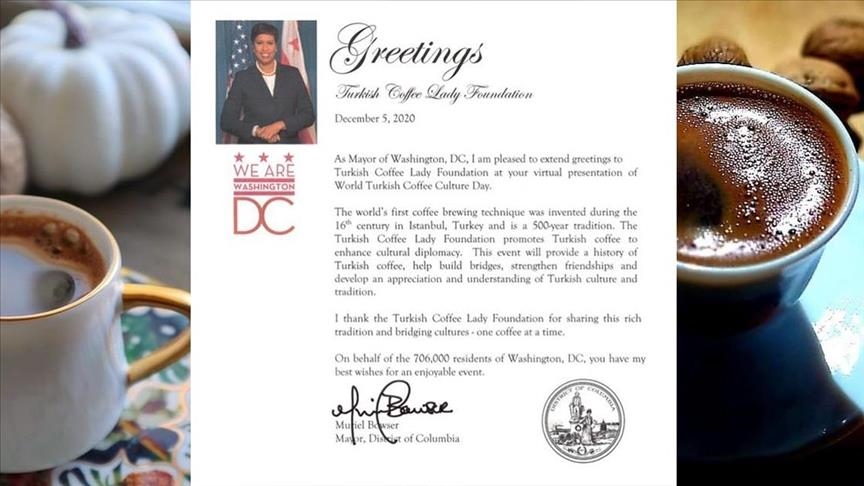 عمدة واشنطن تعلن 5 ديسمبر "يوما عالميا للقهوة التركية"
