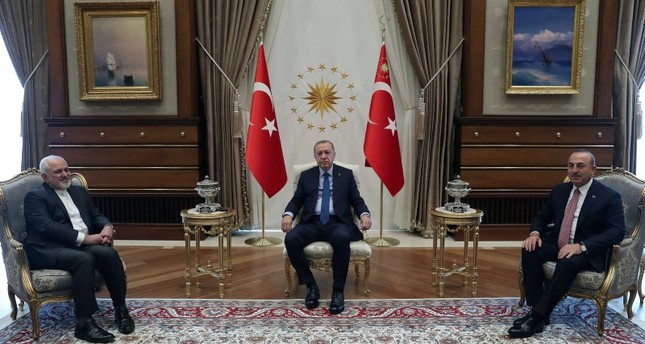 أردوغان يستقبل وزير الخارجية الإيراني