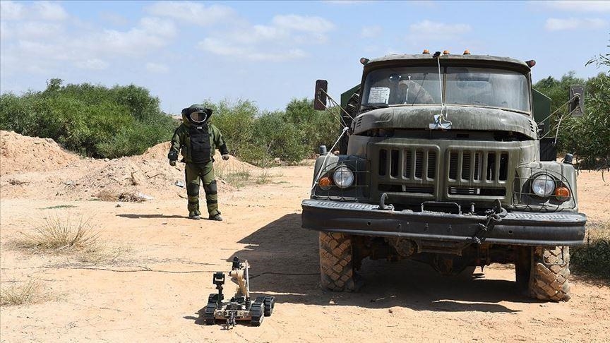 الجيش التركي يواصل نزع الألغام والمتفجرات في ليبيا