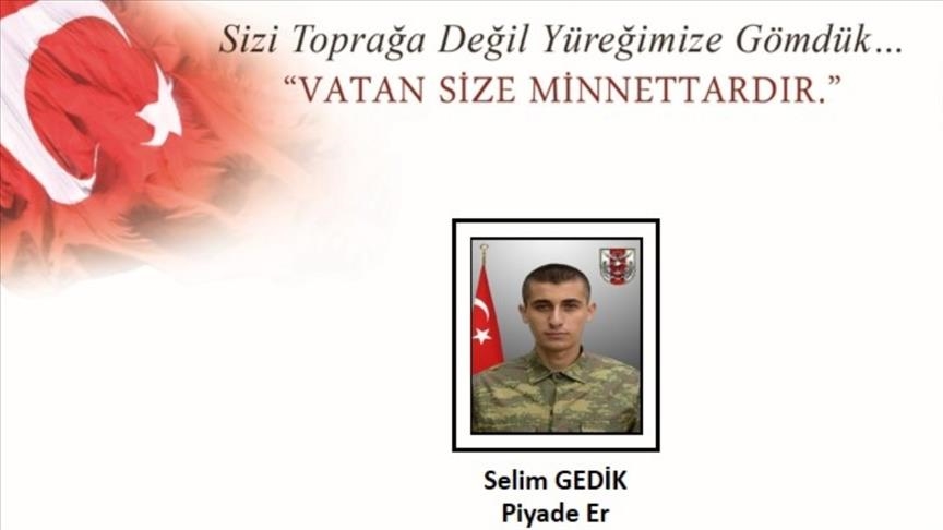 استشهاد جندي تركي إثر انفجار عبوة ناسفة جنوب شرقي البلاد