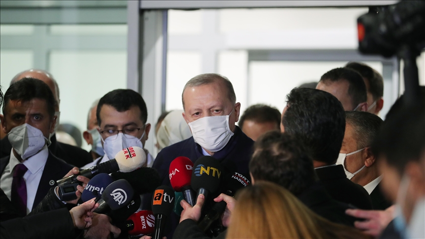 أردوغان: نهدف لتطعيم جميع مواطنينا ضد كورونا بأقرب وقت