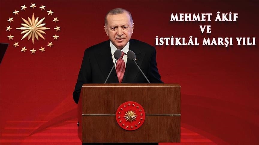 أردوغان: نشيدنا الوطني بات مصدر إلهام لجميع المظلومين