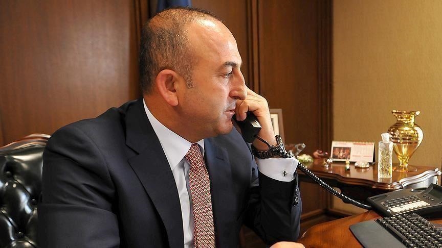 اتصال هاتفي بين تشاووش أوغلو ونظيره الأردني