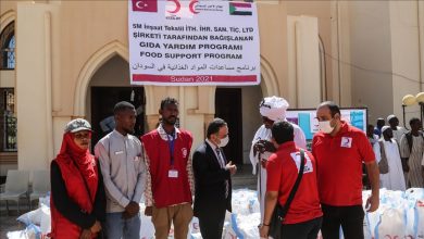 الهلال التركي يوزع مساعدات غذائية على 1600 أسرة في السودان