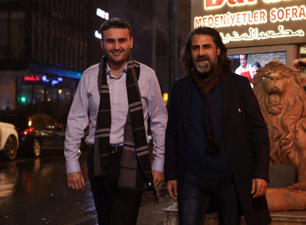 الشيف بوراك مع الممثل التركي كنعان جوبان