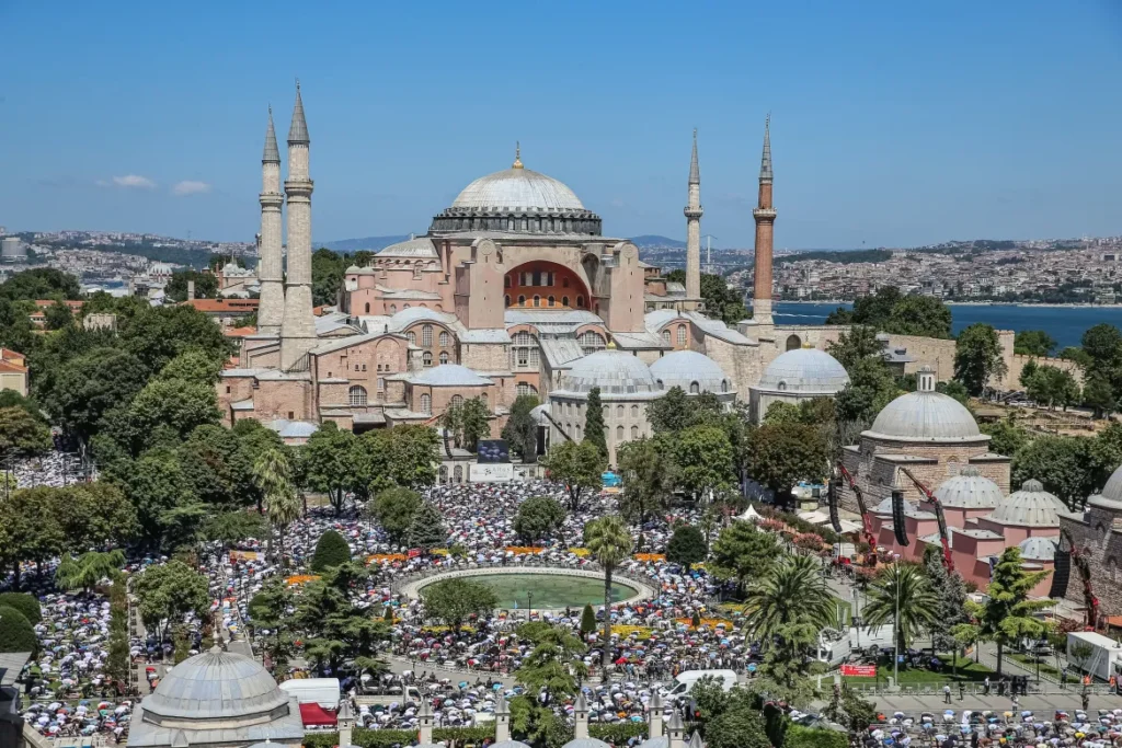 موقع جامع آيا صوفيا